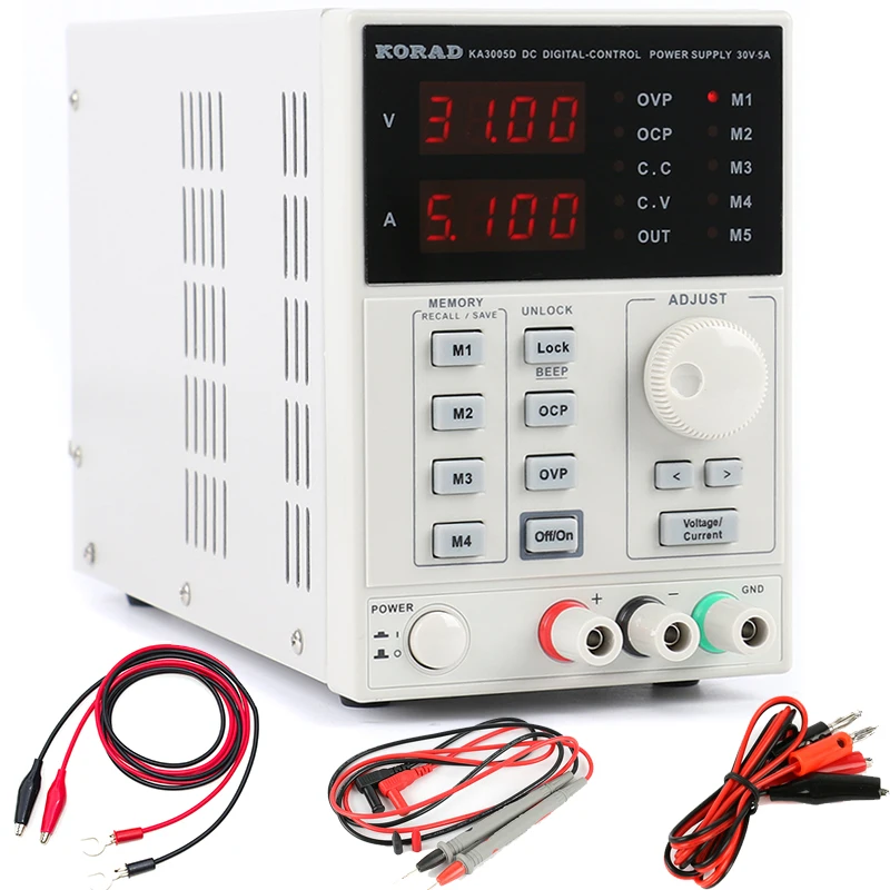 Linear Lab Power Supply Adjustable - KORAD 3005D 3005DS Yüksek Hassasiyetli Ayarlanabilir