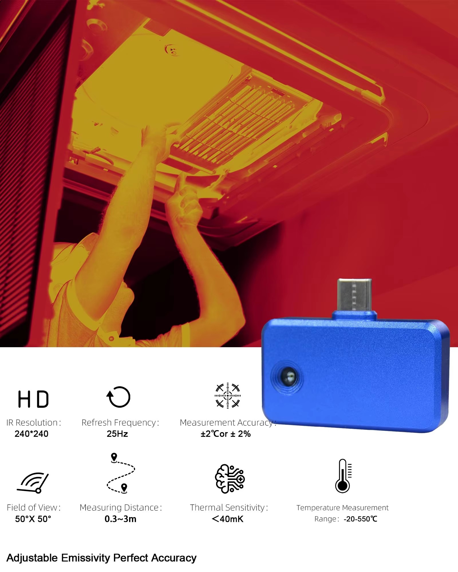 Telefon için Termal Kamera 96x - Thermal Imaging Camera Pcb Repair incelemesi ve fiyatı